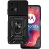 Topt Slide Camera Armor dėklas skirtas Motorola Moto G24 juodos spalvos