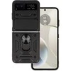 Topt Slide Camera Armor dėklas skirtas Motorola Razr 40 5G juodos spalvos