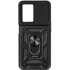 Topt Slide Camera Armor dėklas skirtas Oppo A57 juodos spalvos