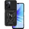 Topt Slide Camera Armor dėklas skirtas Oppo A57 juodos spalvos