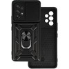 Fusion Accessories Slide Camera Armor dėklas skirtas Samsung Galaxy A53 5G juodos spalvos