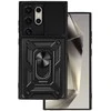 Topt Slide Camera Armor dėklas skirtas Samsung Galaxy S24 Ultra juodos spalvos