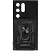 Topt Slide Camera Armor dėklas skirtas Samsung Galaxy S24 Ultra juodos spalvos