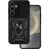 Topt Slide Camera Armor dėklas skirtas Samsung Galaxy A35 juodos spalvos