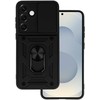 Toptel Topt Slide Camera Armor dėklas skirtas Samsung Galaxy S25 Plus juodos spalvos