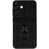 Fusion Accessories Topt Slide Camera Armor dėklas skirtas Samsung Galaxy S25 Plus juodos spalvos