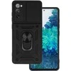 Topt Slide Camera Armor dėklas skirtas Samsung Galaxy S20 FE/Lite juodos spalvos