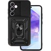 Topt Slide Camera Armor dėklas skirtas Samsung Galaxy A55 5G juodos spalvos