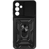 Topt Slide Camera Armor dėklas skirtas Samsung Galaxy M55 5G juodos spalvos