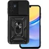 Topt Slide Camera Armor dėklas skirtas Samsung Galaxy A15 4G/5G juodos spalvos
