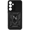 Topt Slide Camera Armor dėklas skirtas Samsung Galaxy A35 juodos spalvos