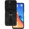Topt Slide Camera Armor dėklas skirtas Xiaomi Redmi 12 juodos spalvos
