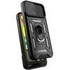 Fusion Accessories Topt Slide Camera Armor Dėklas skirtas Xiaomi Redmi 14C juodos spalvos