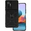Topt Slide Camera Armor dėklas skirtas Xiaomi Redmi Note 10 Pro/Note 10 Pro Max juodos spalvos