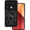 Topt Slide Camera Armor dėklas skirtas Xiaomi Redmi Note 13 Pro 4G juodos spalvos