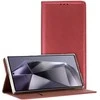 Topt Smart Magneto dėklas skirtas Samsung Galaxy S25 FE burgundy
