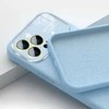 Toptel Topt Soft Silicone Lens dėklas skirtas Apple iPhone 14 Pro Max light mėlynos spalvos