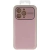 Topt Soft Silicone Lens dėklas skirtas Apple iPhone 12 light rožinės spalvos