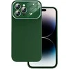 Topt Soft Silicone Lens dėklas skirtas Apple iPhone 15 Plus žalios spalvos