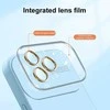 Topt Soft Silicone Lens dėklas skirtas Apple iPhone 12 light mėlynos spalvos