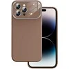 Toptel Topt Soft Silicone Lens dėklas skirtas Apple iPhone 14 Pro Max rudos spalvos