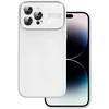 Toptel Topt Soft Silicone Lens dėklas skirtas Apple iPhone 14 Pro Max baltos spalvos