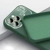 Topt Soft Silicone Lens dėklas skirtas Apple iPhone 15 Plus žalios spalvos