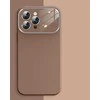 Topt Soft Silicone Lens dėklas skirtas Apple iPhone 13 Pro Max rudos spalvos