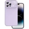 Topt Soft Silicone Lens dėklas skirtas Apple iPhone 15 Plus light violetinės spalvos