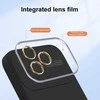 Topt Soft Silicone Lens dėklas skirtas Apple iPhone 15 Plus juodos spalvos