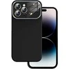 Topt Soft Silicone Lens dėklas skirtas Apple iPhone 15 Plus juodos spalvos