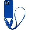 Topt Strap silikoninis dėklas skirtas Apple iPhone 13 Pro Max design 2 mėlynos spalvos