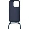 Topt Strap silikoninis dėklas skirtas Apple iPhone 15 Plus design 1 mėlynos spalvos