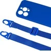 Topt Strap silikoninis dėklas skirtas Apple iPhone 13 Pro Max design 2 mėlynos spalvos