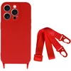 Fusion Accessories Strap Silicone Dėklas skirtas Apple iPhone 12 design 2 red