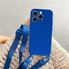 Fusion Accessories Topt Strap silikoninis dėklas skirtas Apple iPhone 13 Pro Max design 2 mėlynos spalvos
