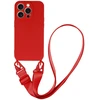 Fusion Accessories Strap Silicone Dėklas skirtas Apple iPhone 12 design 2 red