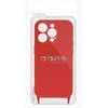 Fusion Accessories Topt Strap silikoninis dėklas skirtas Apple iPhone 13 Pro Max design 2 raudonos spalvos