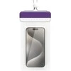 Topt Vandeniui atsparus dėklas – Type 3 violetinės spalvos-baltos spalvos (230×118 mm)