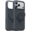 Torras Ostand Q3 silikoninis dėklas, juodas – iPhone 18 Pro