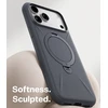Torras Ostand Q3 silikoninis dėklas, juodas – iPhone 18 Pro