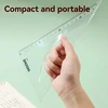 Trikampis DELI Woove 60°/18cm, skaidrus