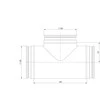 Ventiliatorius Trišakis EUROPLAST TCP120-120, be tarpinės, 90°