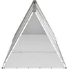 Triušių narvas, pilkas, 302,5x80,5x71cm, galvanizuotas plienas