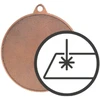Tryumf Bronzinis medalis su vieta 25 mm emblematui – plieno medalis su graviravimu ant laminato MMC3045/B-LAS