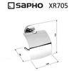 Tualetinio popieriaus laikiklis Sapho X-ROUND XR705