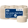 Tualetinis popierius Tork Mini Jumbo T2 (120377) natūralios spalvos tualetinio popieriaus ritinys Advanced