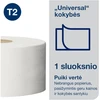 Tualetinis popierius Tork Universal Jumbo Mini T2 (120161), pilkos spalvos, 1 sluoksnis, 240 m, 1200 lapelių