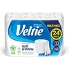 Tualetinis popierius Soft and Baltas Veltie 24rit./3sl/150lap. balta