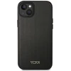 Tumi TUHMP14SRBAK Apple iPhone 14 / 15 / 13 6.1″ juodos spalvos kietas dėklas Leather Balistic Pattern MagSafe